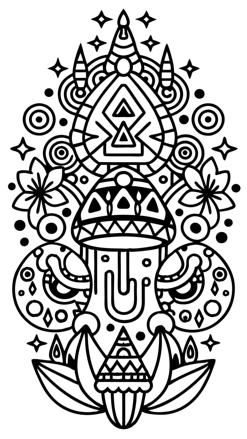 trippy coloring pages